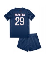 Otroške Nogometnih dresov Paris Saint-Germain Bradley Barcola #29 Domači 2024-25 Kratki rokavi (+ hlače)